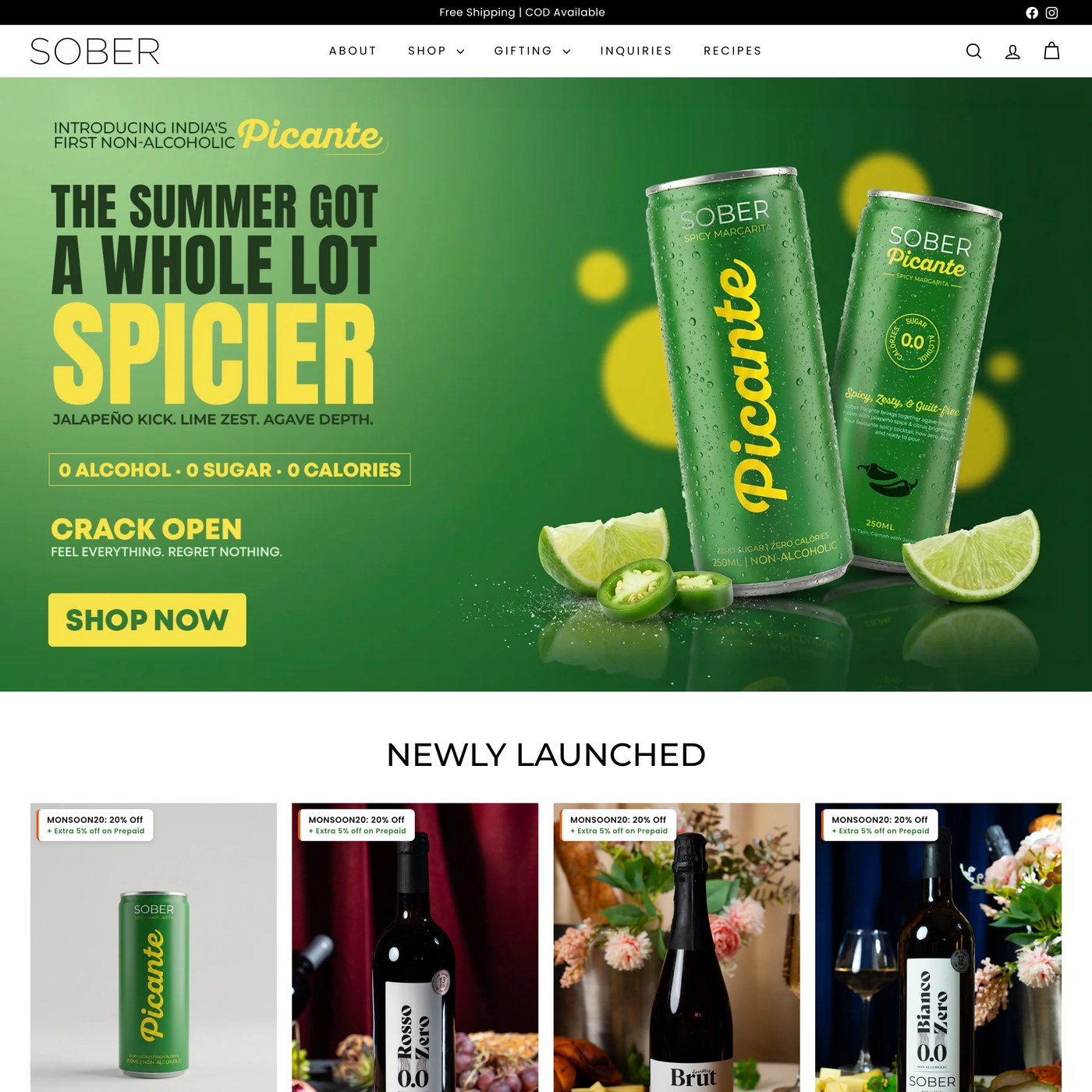 Drink Sober — desktop store