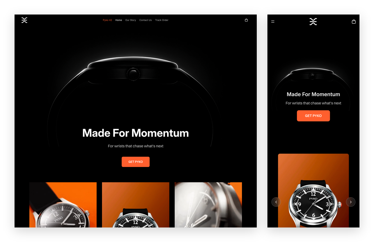 Pyko — pyko.in storefront, desktop and mobile